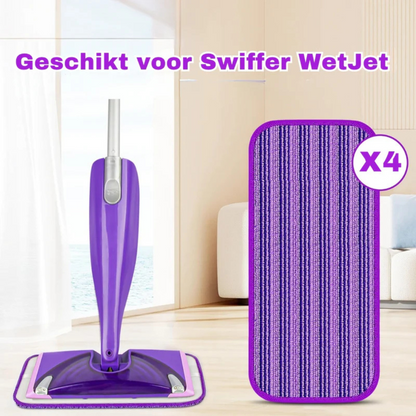 Namado PurpleSweep™ – Chiffon réutilisable pour Swiffer WetJet | 2+2 GRATUITS