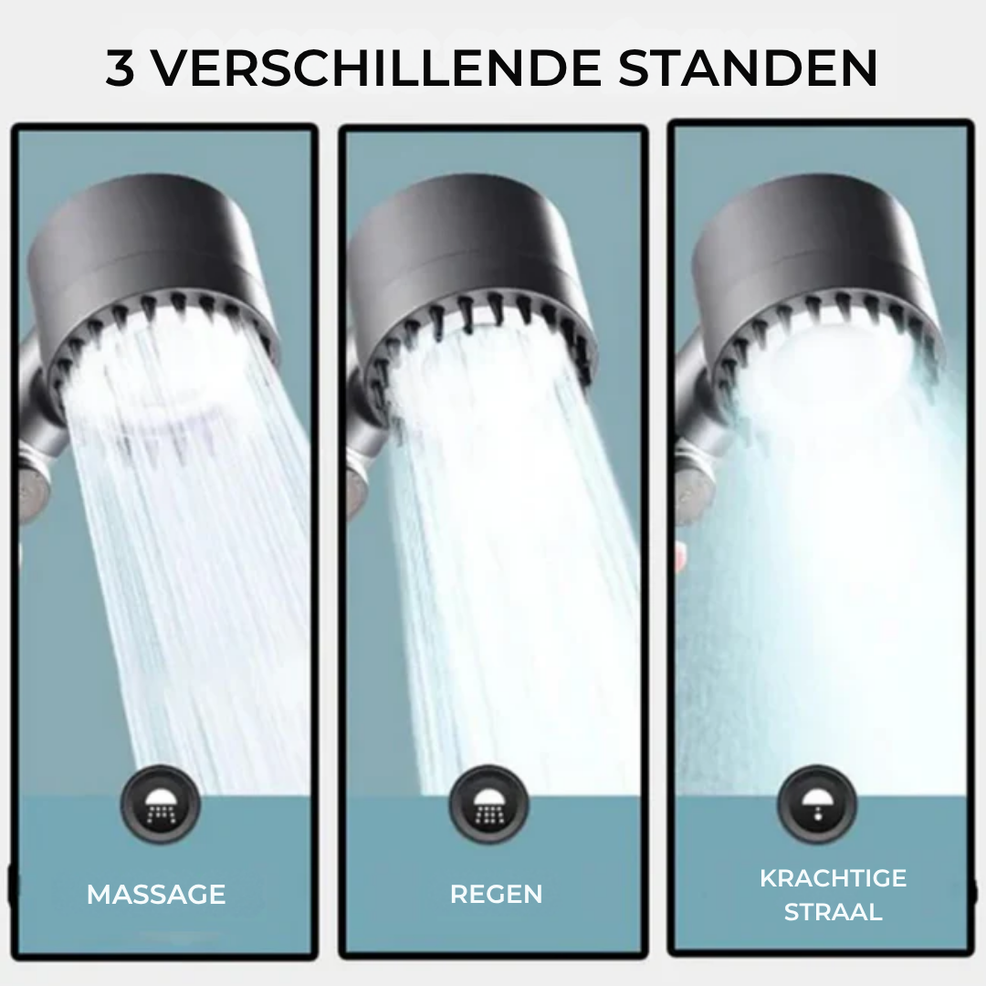 Pommeau de douche filtrant AQUAÉLLE – Eau pure, peau éclatante et cheveux sains | + 5 filtres GRATUITS