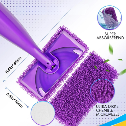 Chiffon réutilisable pour Swiffer WetJet | 2+2 GRATUITS (avec microfibres longues)