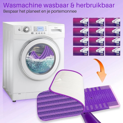 Namado PurpleSweep™ – Chiffon réutilisable pour Swiffer WetJet | 2+2 GRATUITS
