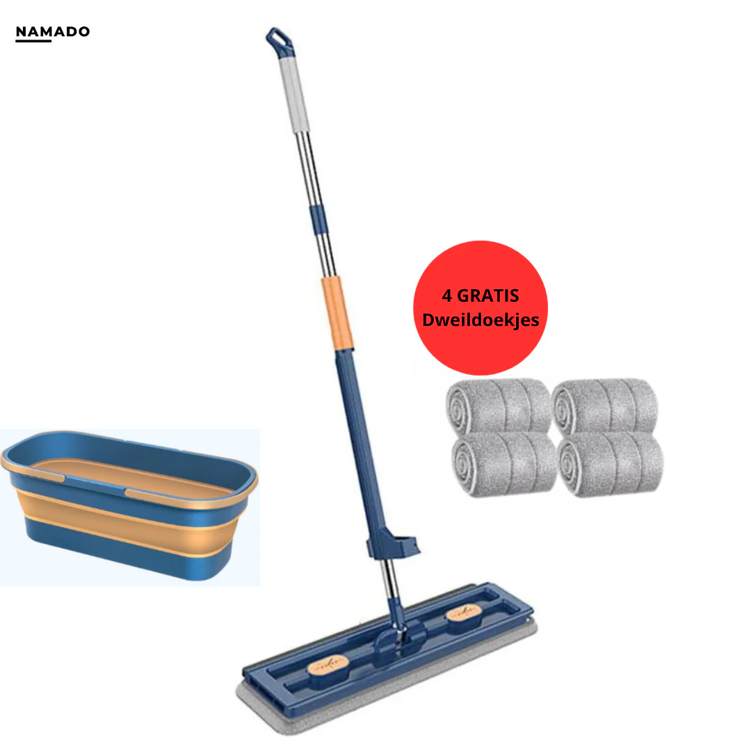 Namado CleanSweep™ Balai 3-en-1 | Avec 4 housses GRATUITES